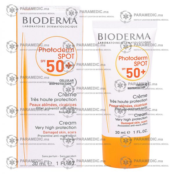 Bioderma photoderm spot spf 50 cream 30ml | Paramedic.ma