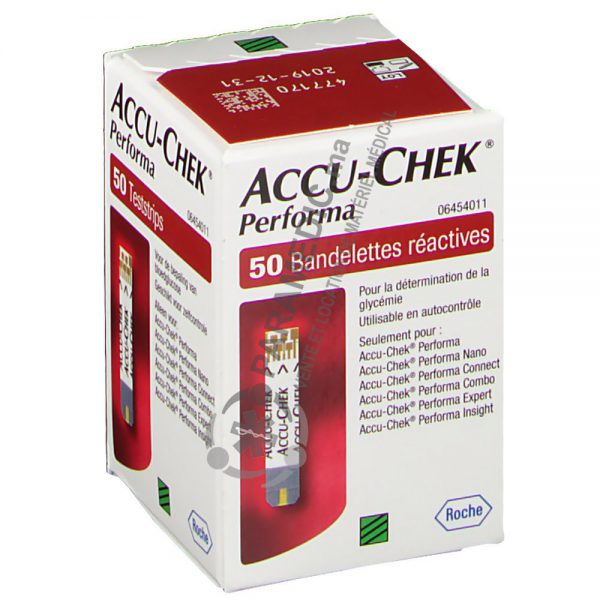 Accu Chek Preforma 50 bandelettes de test de la glycémie | Paramedic.ma