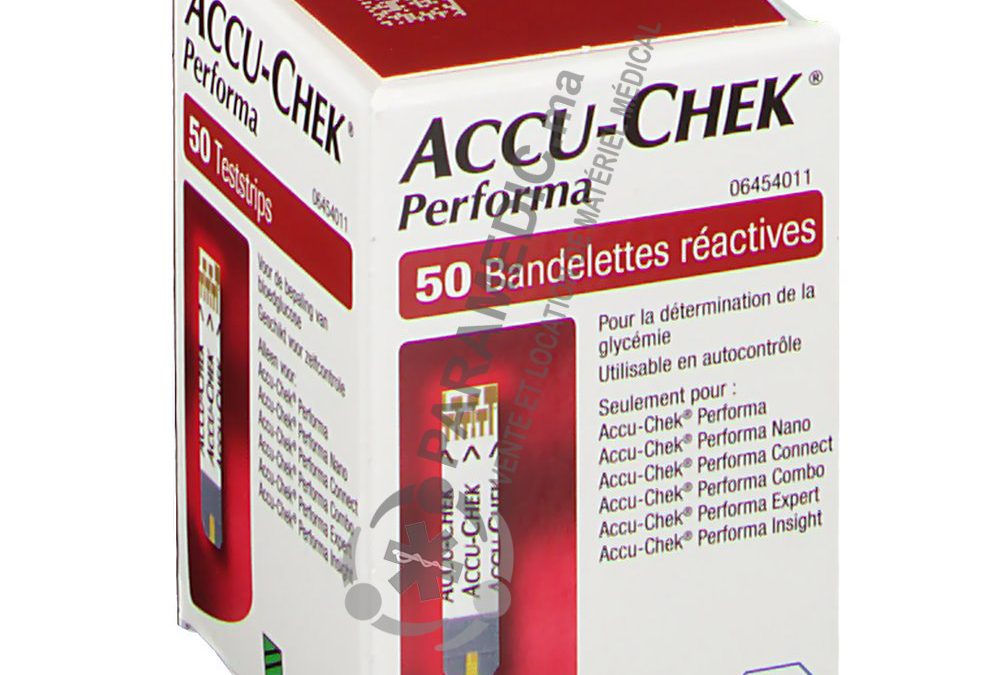 Accu Chek Performa 50 bandelettes de test de la glycémie