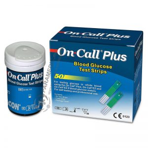 On Call Plus 50 bandelettes de test de la glycémie | Paramedic.ma